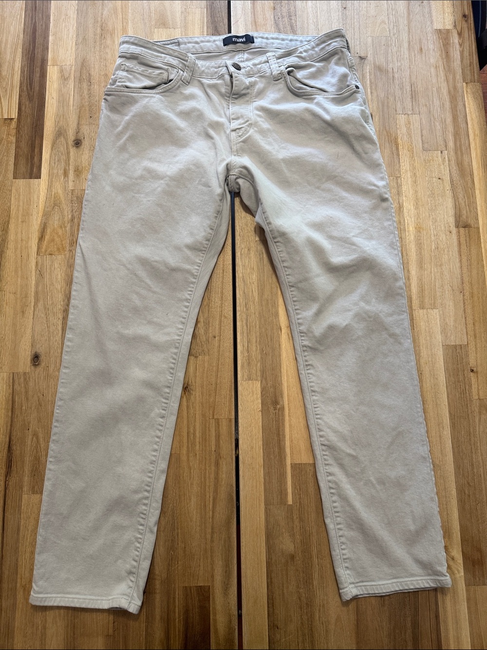 Mavi Marcus Slim Straight Jeans in Light Gray